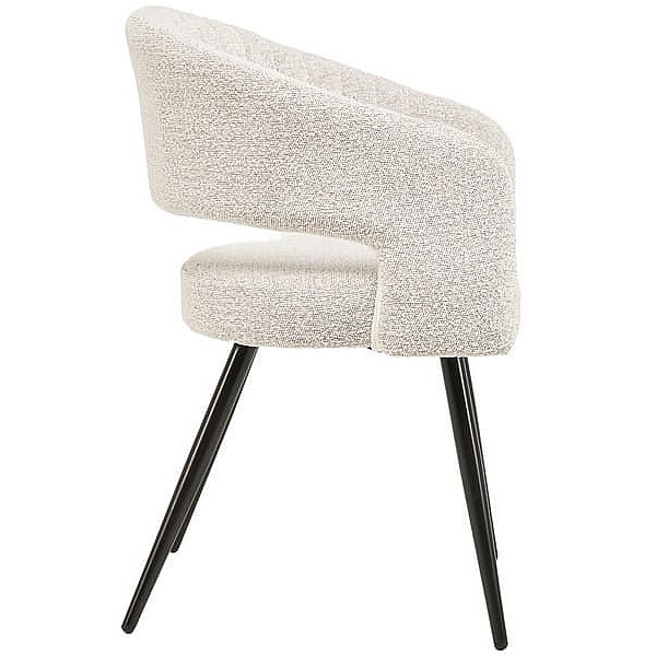 Стул Vetro Mebel M-68 Белый песок-черный Ткань-2