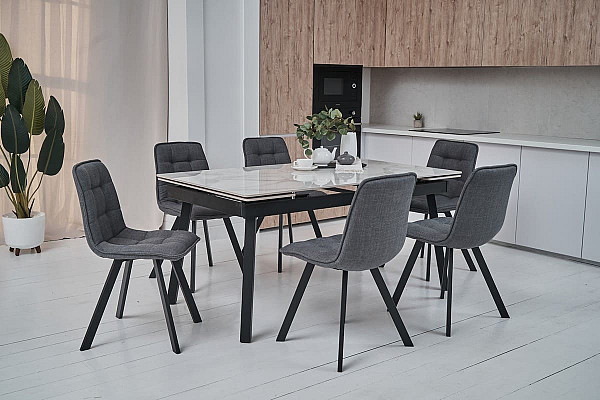 Стул Vetro Mebel M-70 Серый ткань-4