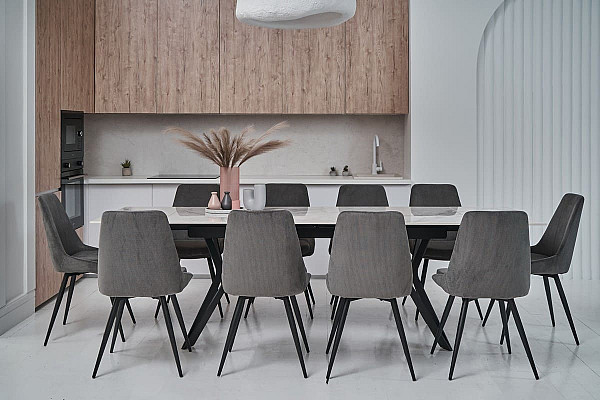 Стілець Vetro Mebel M-72 Сірий вельвет-2