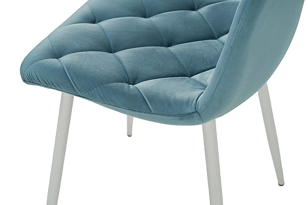 Стул Vetro Mebel N-41 Голубой топаз-белый-7