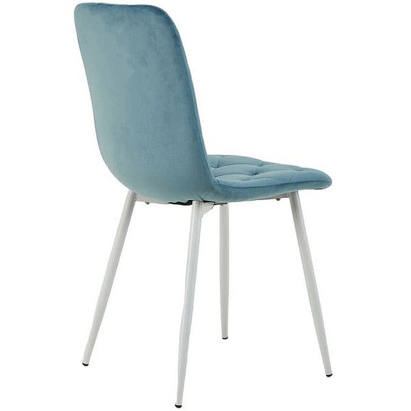 Стул Vetro Mebel N-41 Голубой топаз-белый-4