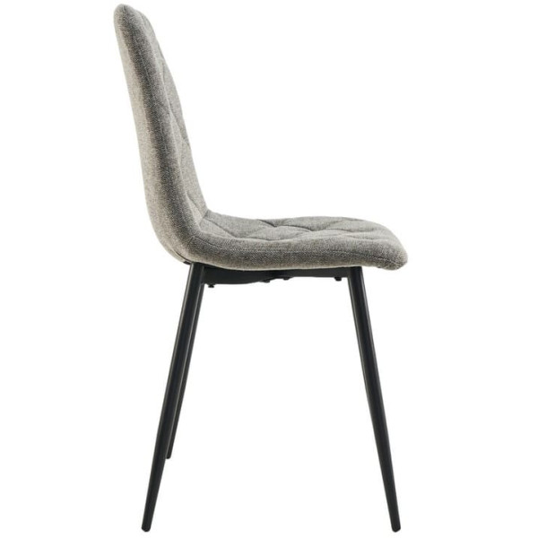Стілець Vetro Mebel N-41 Сірий-чорний Рогожка-4