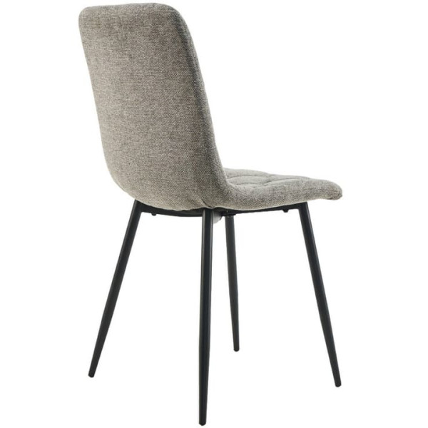 Стілець Vetro Mebel N-41 Сірий-чорний Рогожка-5