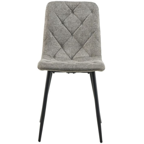 Стілець Vetro Mebel N-41 Сірий-чорний Рогожка-3