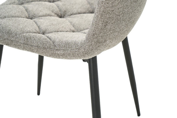 Стілець Vetro Mebel N-41 Сірий-чорний Рогожка-9