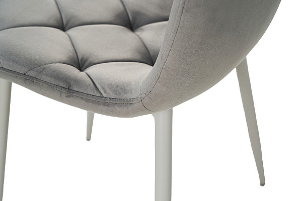 Стул Vetro Mebel N-41 Светло-серый+белый-7