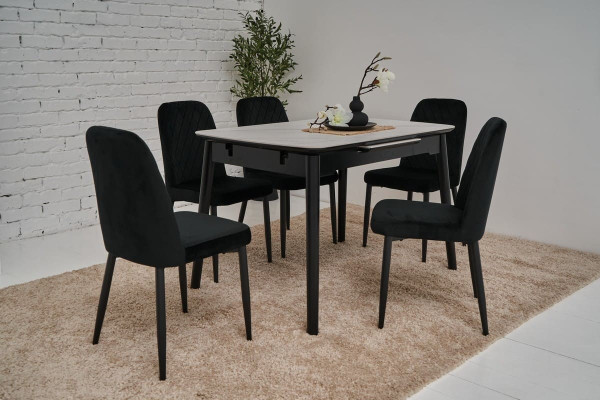 Стул Vetro Mebel N-44 Черный велюр-2