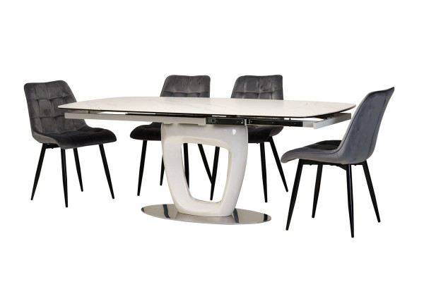 Стул Vetro Mebel N-46 Серый велюр-1