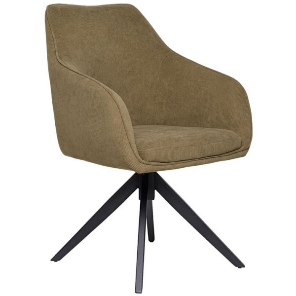 Стул поворотный Vetro Mebel R-100 Оливка вельвет-0