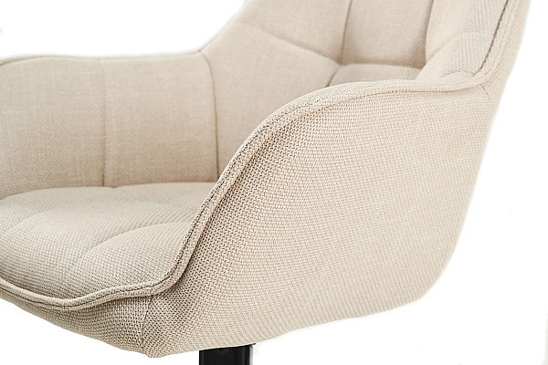 Стул поворотный Vetro Mebel R-69 Айвори ткань-10