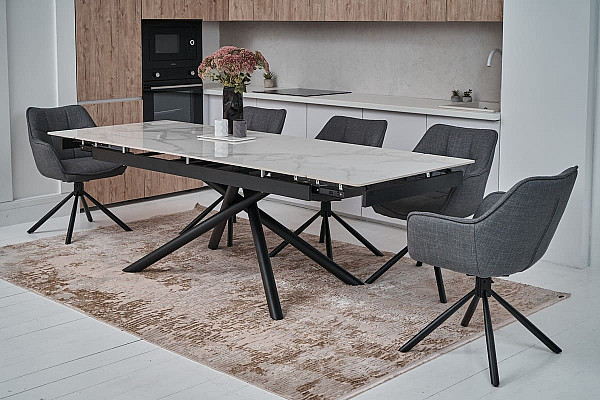 Стул поворотный Vetro Mebel R-69 Серый ткань-2