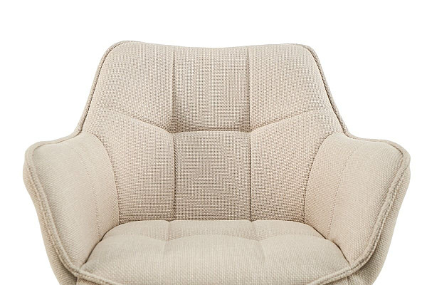 Стул поворотный Vetro Mebel R-69 Айвори ткань-7