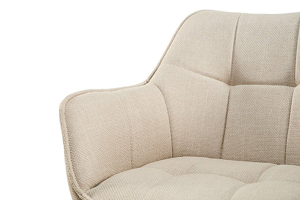 Стул поворотный Vetro Mebel R-69 Айвори ткань-8