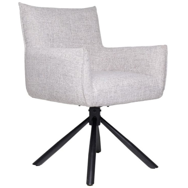 Стул поворотный Vetro Mebel R-90 Светло-серый меланж-0