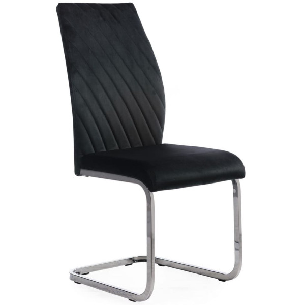 Стілець Vetro Mebel S-118 Чорний велюр-0