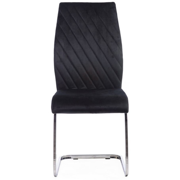 Стілець Vetro Mebel S-118 Чорний велюр-1