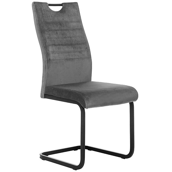 Стул Vetro Mebel S-121 Серый-черный велюр-0