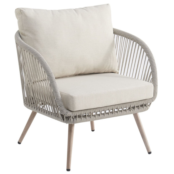 Комплект садовой мебели Vetro Mebel Белладжо ODS-2 Дрифтвуд грей/айвори-3