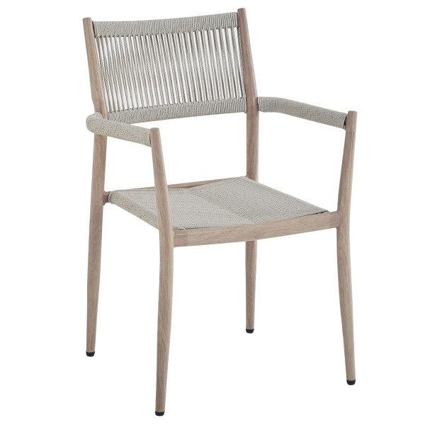 Стілець садовий Vetro Mebel Етна ODC-15 Айворі/білий дуб-4