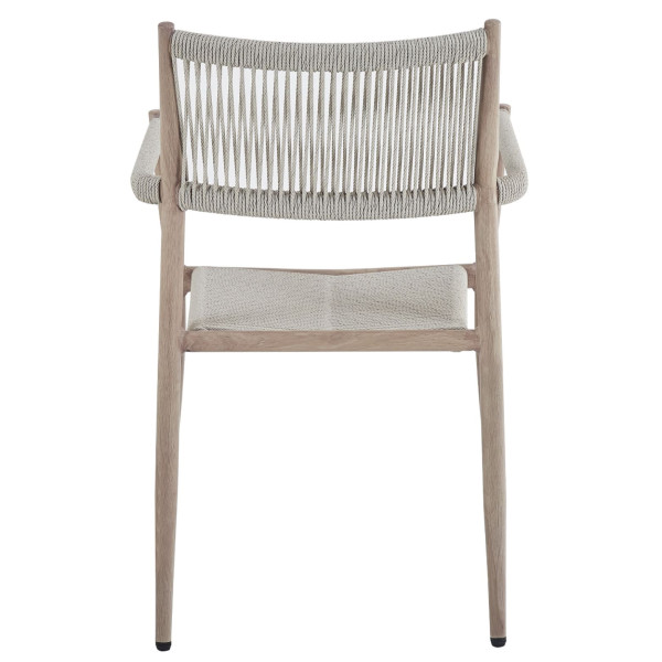 Стілець садовий Vetro Mebel Етна ODC-15 Айворі/білий дуб-7