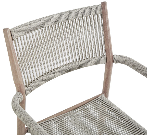 Стілець садовий Vetro Mebel Етна ODC-15 Айворі/білий дуб-8