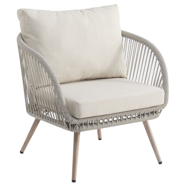 Комплект садовой мебели Vetro Mebel Капри ODS-1 Дрифтвуд грей/айвори-6