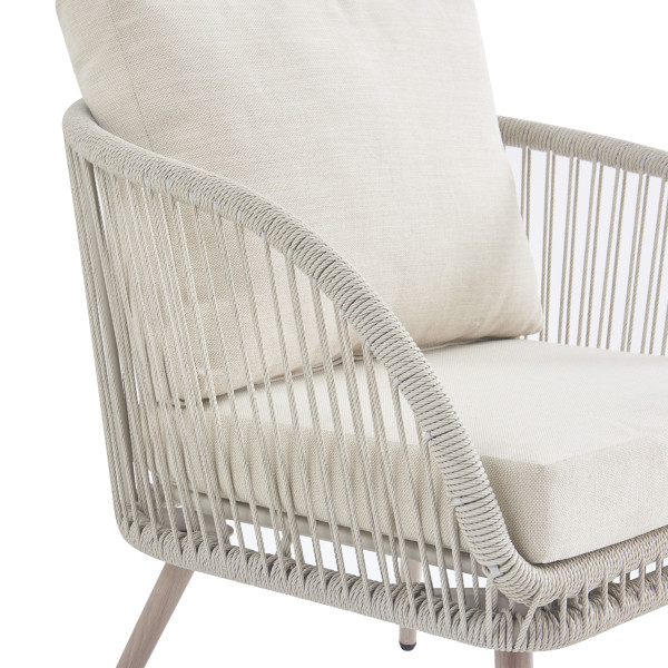 Стілець садовий Vetro Mebel Лукка ODC-10 Айворі/білий дуб-8