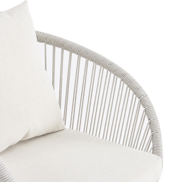 Стілець садовий Vetro Mebel Лукка ODC-10 Айворі/білий дуб-9