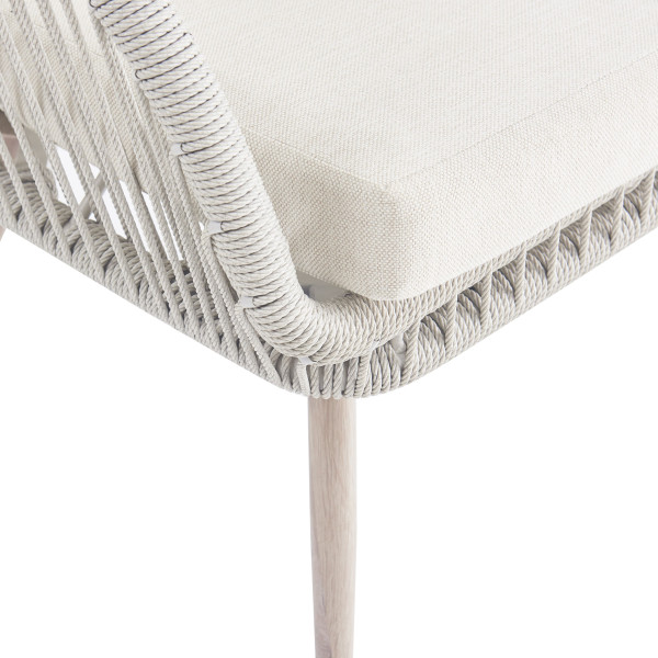 Стілець садовий Vetro Mebel Лукка ODC-10 Айворі/білий дуб-11