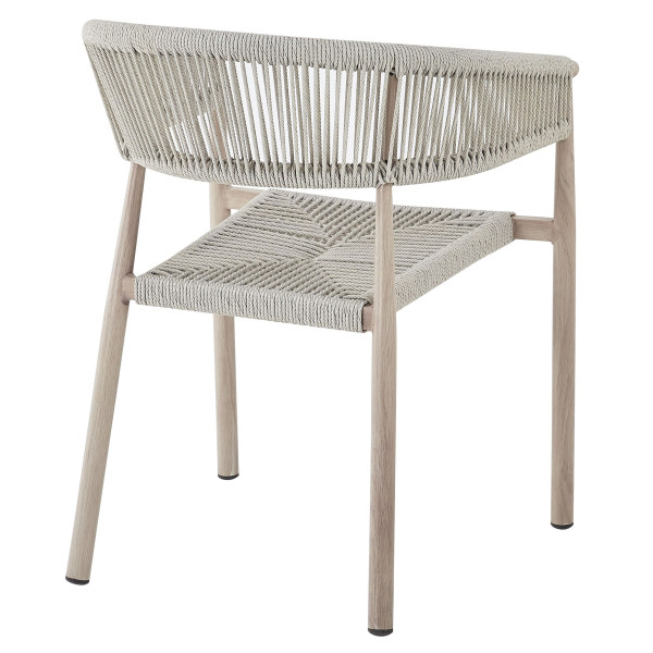 Стілець садовий Vetro Mebel Нолі ODC-20 Айворі/білий дуб-7