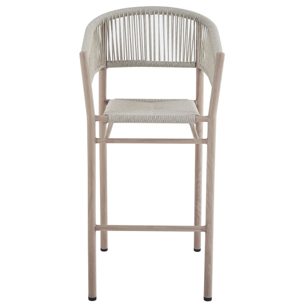 Стілець барний садовий Vetro Mebel Равелло ODB-10 Айворі/білий дуб-5