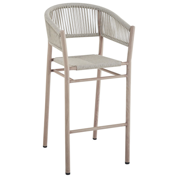 Стілець барний садовий Vetro Mebel Равелло ODB-10 Айворі/білий дуб-4