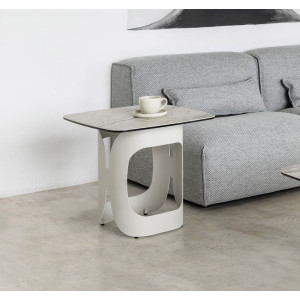 Кофейный стол Vetro Mebel Арно сильвер ривер/айвори