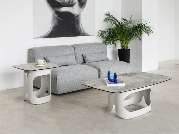 Кавовий стіл Vetro Mebel Арно сільвер рівер/айворі-3