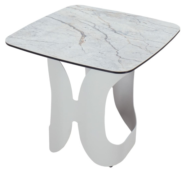 Кавовий стіл Vetro Mebel Арно сільвер рівер/айворі-9