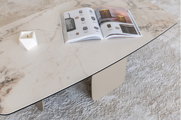 Журнальний стіл Vetro Mebel Крістіано Аврора голд/бежевий-2