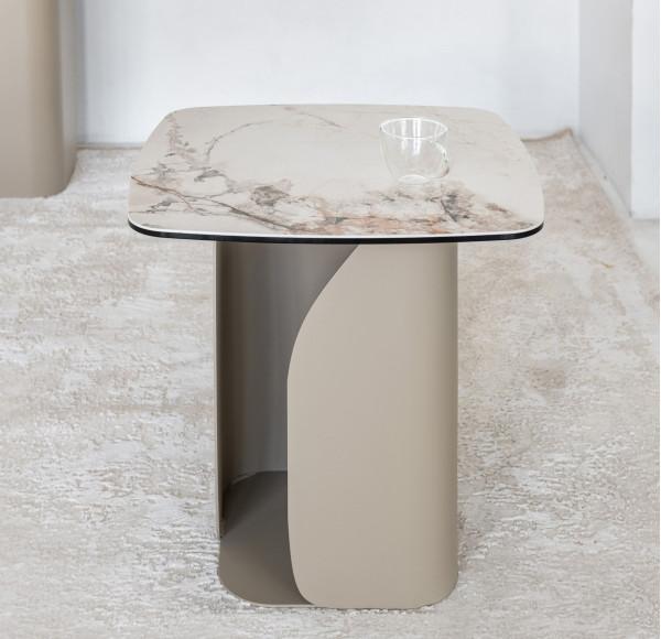 Кофейный стол Vetro Mebel Кристиано Аврора голд/бежевый-0