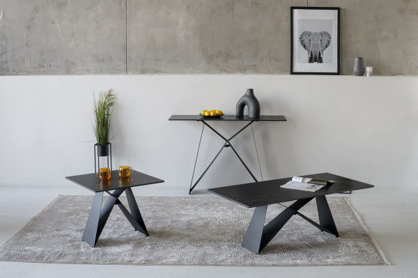 Консоль Vetro Mebel Бруно Неро маркіна-чорний-1