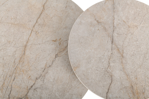 Комплект журнальных столов Vetro Mebel CT-40 Рокко мистик грей/капучино-10