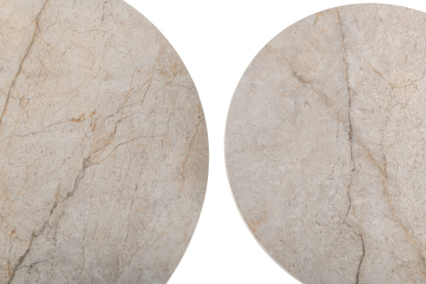 Комплект журнальных столов Vetro Mebel CT-40 Рокко мистик грей/капучино-11