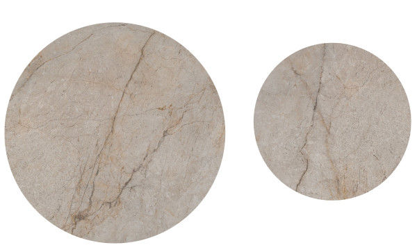 Комплект журнальных столов Vetro Mebel CT-40 Рокко мистик грей/капучино-12