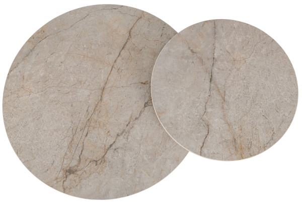 Комплект журнальных столов Vetro Mebel CT-40 Рокко мистик грей/капучино-13