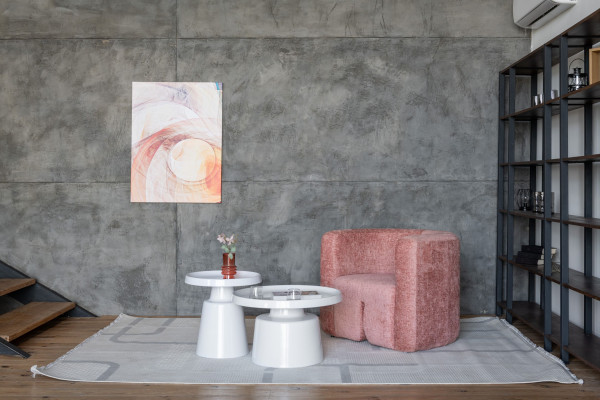 Комплект журнальних столів Vetro Mebel CT-45 Беніто білий/білий-1