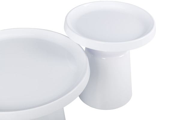 Комплект журнальних столів Vetro Mebel CT-45 Беніто білий/білий-8