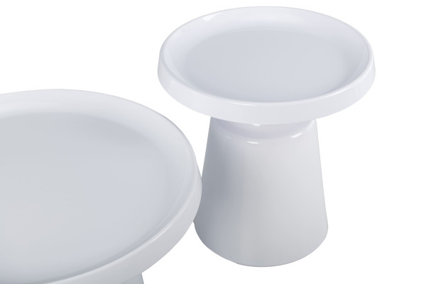 Комплект журнальних столів Vetro Mebel CT-45 Беніто білий/білий-9