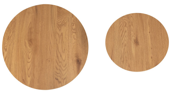 Комплект журнальних столів Vetro Mebel CT-50 Ютта дуб/білий-11