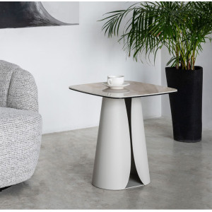 Кофейный стол Vetro Mebel Лунарио Айвори оникс/айвори