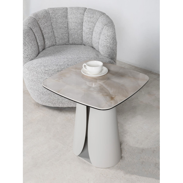 Кавовий стіл Vetro Mebel Лунаріо Айворі онікс/айворі-3