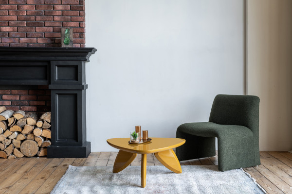 Журнальный стол Vetro Mebel Витторио C-300 Охра-2