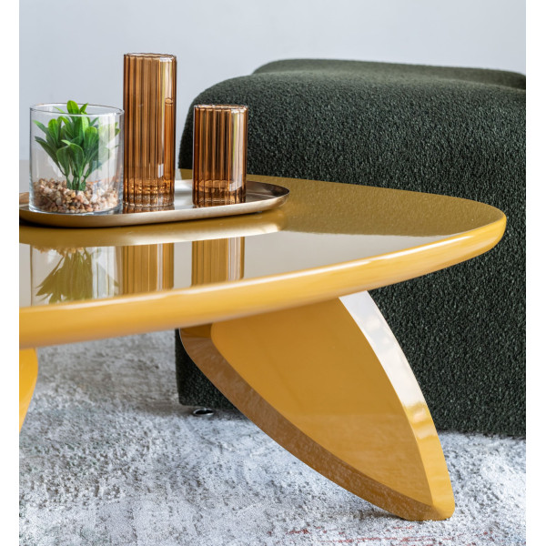 Журнальный стол Vetro Mebel Витторио C-300 Охра-5